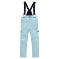 thumbnail image 1 of Xfvqtps Snow Pants Ski Bibs Snowboarding Adjustable Straps Solid Color Pockets Warm Waterproof Winter Overalls Green, 1 of 3