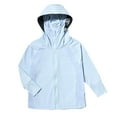 thumbnail image 1 of Xfvqtps Kids Sun Protection Clothing Hoodie Wide Brim Long Sleeves with Thumb Hole Zipper Air Hole Breathable Summer Shirt for Outdoor Light Blue, 1 of 4