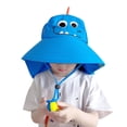 thumbnail image 1 of Xfvqtps Kids Sun Visor Hat with Neck Flap Mesh Breathable Wide Brim Adjustable Strap Sun Protection Foldable Packale Summer Sun Beach Cap, 1 of 3