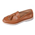 thumbnail image 1 of Xfvqtps Loafers for Women Flat Soft Soled Tassel Comfortable Office Work Business Dressy Casual Shoes, 1 of 9