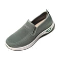 thumbnail image 1 of Xfvqtps Loafers for Women Slip on Thick Sole Knit Upper Elastic Mesh Flats Sneakers Comfort Breathable Casual Walking Shoes, 1 of 7