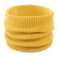 thumbnail image 1 of Xfvqtps Loop Scarf for Womens Necks Warmer Knitting Hollow Out Solid Color Cozy Soft Comfortable Windproof Coldproof Warm Fall Winter Neck Gaiters Yellow, 1 of 8