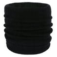 thumbnail image 1 of Xfvqtps Loop Scarf for Womens Solid Color Knitting Stretch Necks Warmer Windproof Coldproof Cozy Warm Fall Neck Gaiters Black, 1 of 7