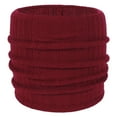 thumbnail image 1 of Xfvqtps Loop Scarf for Womens Solid Color Knitting Stretch Necks Warmer Windproof Coldproof Cozy Warm Fall Neck Gaiters Wine, 1 of 7