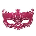 thumbnail image 1 of Xfvqtps Mardi Gras Mask for Women Masquerade Masks Flash Glitter Sparkly Carnival Mask for Makeup Performance Ball Party Hot Pink, 1 of 4