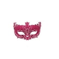 thumbnail image 1 of Xfvqtps Mardi Gras Mask for Women Masquerade Masks Flash Glitter Sparkly Carnival Mask for Makeup Performance Ball Party Hot Pink, 1 of 4