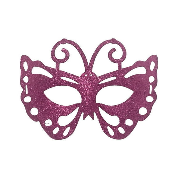 Xfvqtps Mardi Gras Mask for Women Masquerade Masks Half Face Flash Glitter Butterfly Shape Carnival Mask for Makeup Performance Ball Party Hot Pink