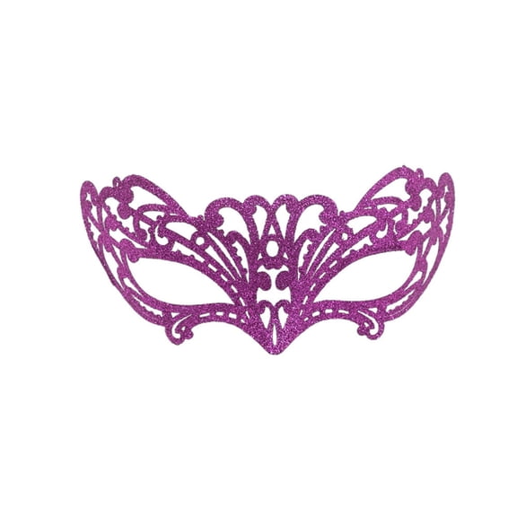 Xfvqtps Mardi Gras Mask for Women Masquerade Masks Half Face Flash Glitter Fox Shape Carnival Mask for Makeup Performance Ball Party Hot Pink