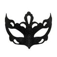 thumbnail image 1 of Xfvqtps Mardi Gras Mask for Women Masquerade Masks Half Face Glitter Sequin Carnival Mask for Makeup Performance Ball Party Black, 1 of 6