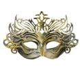 thumbnail image 1 of Xfvqtps Masquerade Mask for Men Half Face Retro Rome Mask Ball Mask Celebrations Party Accessory Gold, 1 of 4