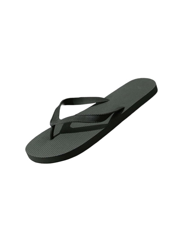 Men Casual Flip Flops Comfortable Flat Slide Sandals Non-Slip Beach Slippers Soft Pool Slides Thong Sandals for Outdoor Indoor Summer