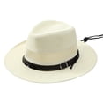 thumbnail image 1 of Xfvqtps Men Panama Hats Short Brim Adjustable Drawstring Hollow out Mesh Breathable Sun Protection Summer Beach Sun Hat, 1 of 5