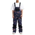 thumbnail image 1 of Xfvqtps Men Snow Pants Ski Bibs Snowboarding Multiple Pockets Camouflage Adjustable Straps Thermal Warm Waterproof Winter Overalls Camouflage, 1 of 9
