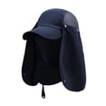 thumbnail image 1 of Xfvqtps Men Sun Hat with Neck Flap Adjustable Drawstring Detachable Breathable Summer Beach Baseball Hat for Fishing Climbing, 1 of 8