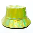 thumbnail image 1 of Xfvqtps Men Women Laser Shiny Rave Bucket Hat Fashion Hip-Hop Hat Summer Sun Protection Fisherman Hat, 1 of 3