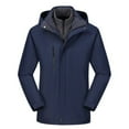 thumbnail image 1 of Xfvqtps Men and Women Snowboard Jacket Ski Coat Hooded Detachable Plush Lined Warm Waterproof Windproof Mountain Coat Navy, 1 of 8