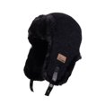 thumbnail image 1 of Xfvqtps Men and Women Trapper Hat Fleece Plush Lining Adjustable Buckle Thickened Windproof Coldproof Warm Outdoor Winter Hat Black, 1 of 7