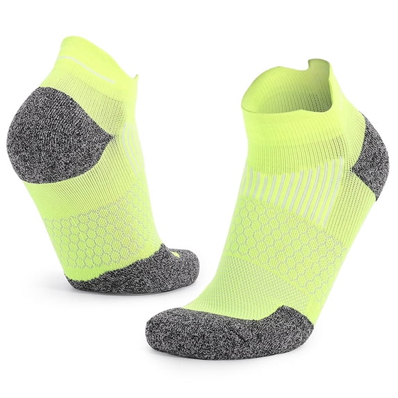 Xfvqtps Mens Ankle Running Socks Cushioned Absorb Sweat Color Blocked Socks for Outdoor Cycling Running Sports Socks