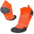 thumbnail image 1 of Xfvqtps Mens Ankle Running Socks Cushioned Absorb Sweat Color Blocked Socks for Outdoor Cycling Running Sports Socks Orange, 1 of 3