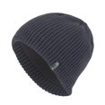 thumbnail image 1 of Xfvqtps Mens Beanie Knitted Plush Lining Solid Color Simplicity Stretch Soft Thickened Windproof Coldproof Warm Winter Skull Cap Navy, 1 of 8