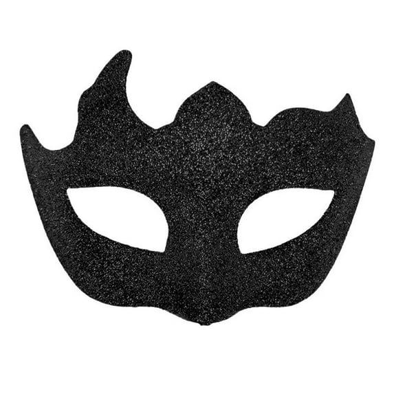 Xfvqtps Mens Carnival Party Half Face Mask with Elegant Design for Masquerade Balls and Themed Party Black