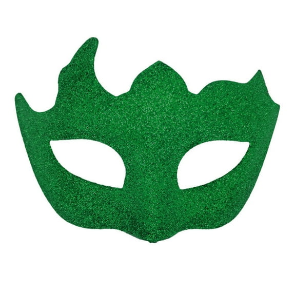 Xfvqtps Mens Carnival Party Half Face Mask with Elegant Design for Masquerade Balls and Themed Party Green