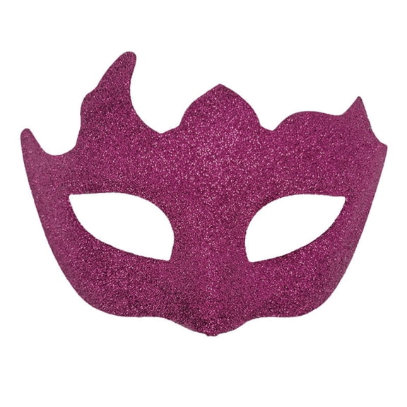 Xfvqtps Mens Carnival Party Half Face Mask with Elegant Design for Masquerade Balls and Themed Party Hot Pink