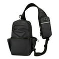 thumbnail image 1 of Xfvqtps Mens Chest Bag Adjustable Shoulder Strap Large Capacity Multi Compartment Multi-Purpose Fashion Lightweight Portable Commuting Cloth Crossbody Bag Black, 1 of 9