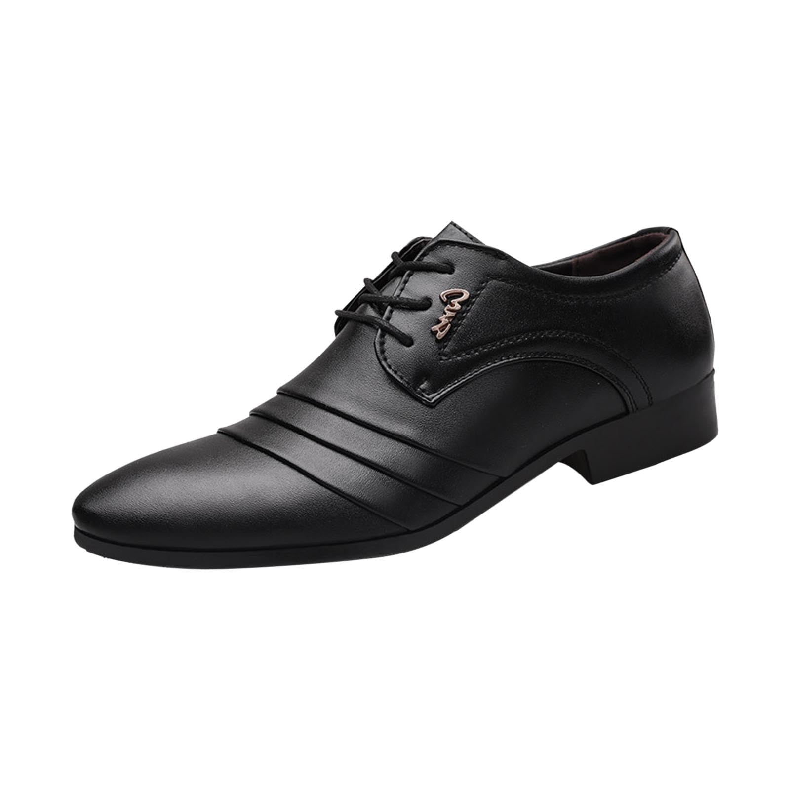 New Men's Shoes Business Dress Shoes Pointed British Shoes