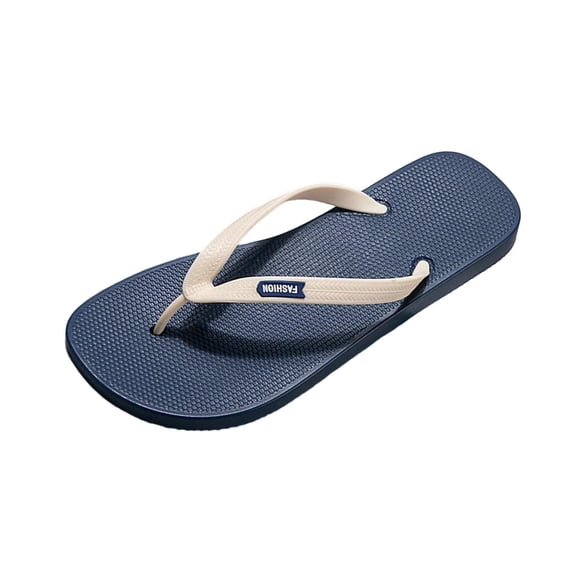 Xfvqtps Mens Flip Flops Casual Slides Non Slip Spring Summer Outdoor Beach Comfortable Lightweight Thong Sandals