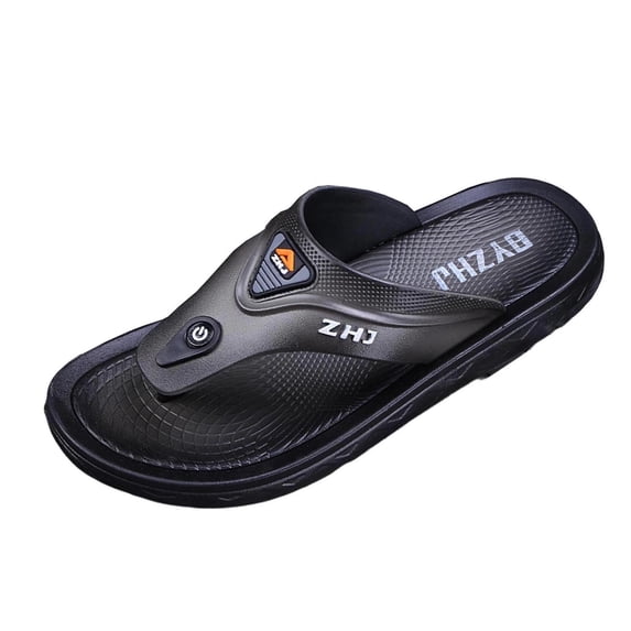 Xfvqtps Mens Flip Flops Sandals Thick Soft Sole Non Slip Spring Summer Outdoor Beach Walking Comfortable Thong Sandals