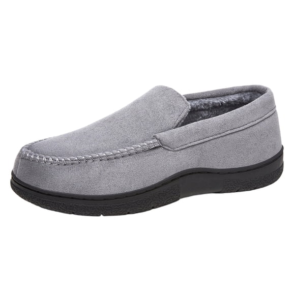 Xfvqtps Mens Large Size Boots Velvet Upper Winter Shoes Soft Sole Warm Snow Boots Comfortable Casual Slip on Footwear Easy Wear Gray