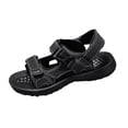 thumbnail image 1 of Xfvqtps Mens Sandals Adjustable Hook and Loop Strap Open Toe Soft Sole Non-Slip Summer Comfortable Outdoor Beach Sandals for Walking, 1 of 9