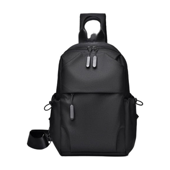 Xfvqtps Mens Shoulder Bag Multi-Purpose Adjustable Shoulder Strap Waterproof Fashion Lightweight Crossbody Bag Black