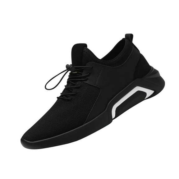Xfvqtps Mens Sneakers Slip On Breathable Non Slip Casual Soft Sole Outdoor Plastic Cement Walking Shoes Business Shoes Mesh Leisure Sneakers Black