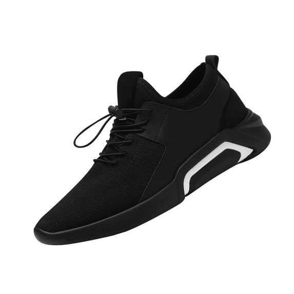 Xfvqtps Mens Sneakers Slip On Breathable Non Slip Casual Soft Sole Outdoor Plastic Cement Walking Shoes Business Shoes Mesh Leisure Sneakers Black
