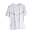 thumbnail image 1 of Xfvqtps Mens Summer Breathable Ice Filament Sun Protection Clothing Outdoor Round Collar Short Sleeve White, 1 of 7