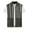thumbnail image 1 of Xfvqtps Mens Summer Breathable Mesh Filament Sun Protection Clothing Outdoor Fishing Inner Pocket Tank Coat Army Green, 1 of 8