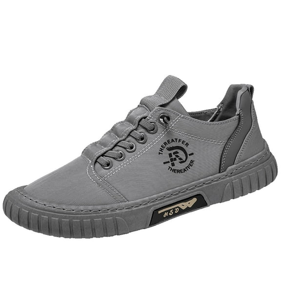 Xfvqtps Mens Summer Casual Shoes Outdoor Low Top Canvas Slip On Breathable Non Slip Lightweight Comfort Travel Sport Jogging Shoes Ice Silk Cloth Shoes Gray