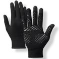 thumbnail image 1 of Xfvqtps Mens Touchscreen Gloves Knitted Solid Color Simplicity Stretched Non-Slip Thick Warm Thermal Outdoor Winter Gloves Black, 1 of 3