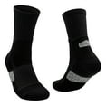 thumbnail image 1 of Xfvqtps Mens Towel Bottom Running Socks Mid Tube Color Blocking Simplicity Sweat Absorbing Comfortable Breathable Thick Elastic Sports Hiking Socks Dark Gray, 1 of 6