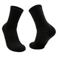 thumbnail image 1 of Xfvqtps Mens Towel Bottom Running Socks Mid Tube Solid Color Simplicity Sweat Absorbing Comfortable Breathable Thick Elastic Sports Hiking Socks Black, 1 of 6