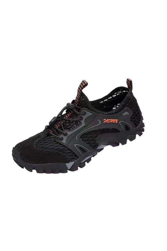 Mens Water Shoes Hiking Shoes Quick Dry Breathable Mesh Adjustable Drawstring Outdoor Sports Trails Shoes