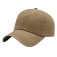 thumbnail image 1 of Xfvqtps Mens and Womens Baseball Cap Wash Color Retro Style Adjustable Size Breathable Sunscreen Sunshade Outdoor Sports Beach Summer Canvas Trucker Hat Beige, 1 of 5