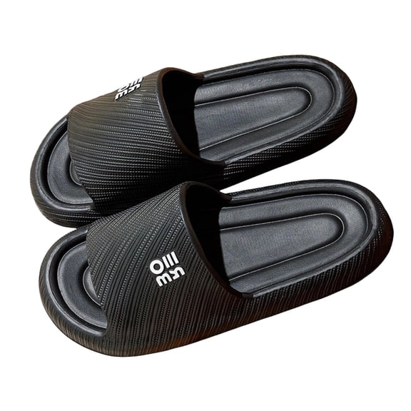 Xfvqtps Mens and Womens Shower Shoes Quick Drying Lightweight Non Slip Soft Sole Breathable EVA Slide Shower Slippers House Slipper for Bathroom Indoor Outdoor Black