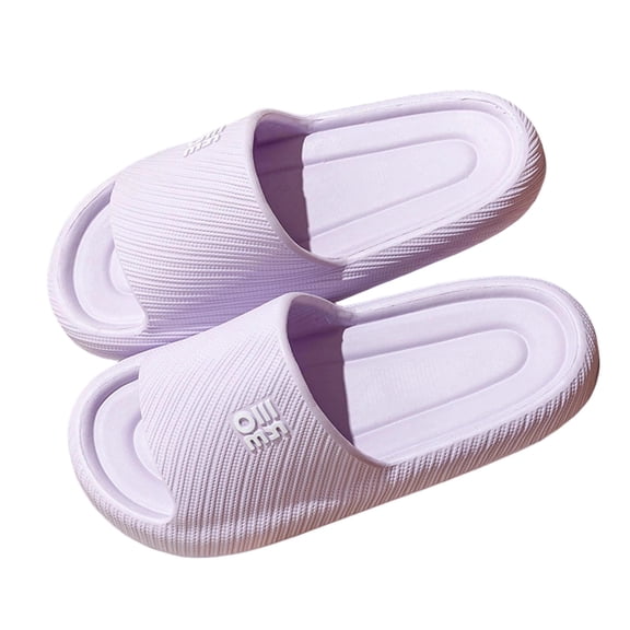Xfvqtps Mens and Womens Shower Shoes Quick Drying Lightweight Non Slip Soft Sole Breathable EVA Slide Shower Slippers House Slipper for Bathroom Indoor Outdoor Purple