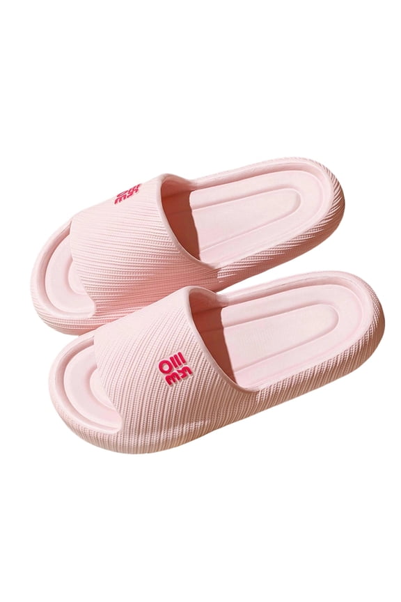 Mens and Womens Shower Shoes Quick Drying Lightweight Non Slip Soft Sole Breathable EVA Slide Shower Slippers House Slipper for Bathroom Indoor Outdoor Pink