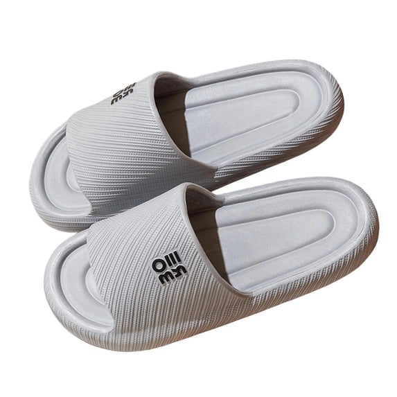 Xfvqtps Mens and Womens Shower Shoes Quick Drying Lightweight Non Slip Soft Sole Breathable EVA Slide Shower Slippers House Slipper for Bathroom Indoor Outdoor Gray