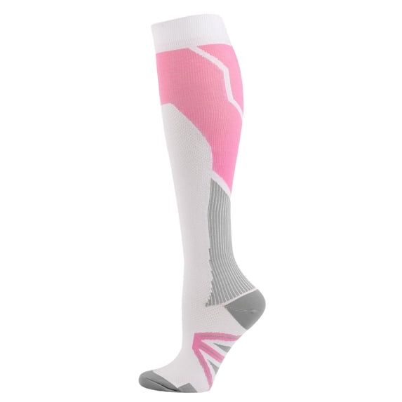 Xfvqtps Mens and Womens Athletic Knee High Socks Simplicity Long Tube Personality Comfortable Breathable Soft Sports Cotton Socks White