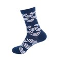 thumbnail image 1 of Xfvqtps Mens and Womens Crew Socks Flower Prints Colorful Knit Mid Tube Thickening Comfortable Soft Cozy Indoor Sleep Warm Winter Socks Navy, 1 of 3